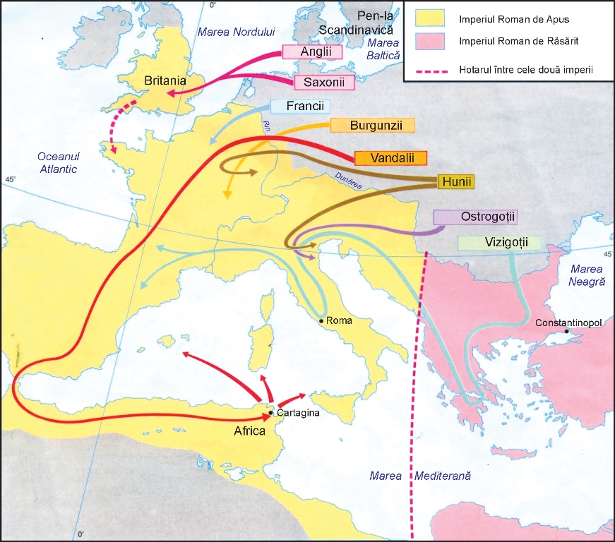 Marea migraţie a popoarelor în secolele V-VI