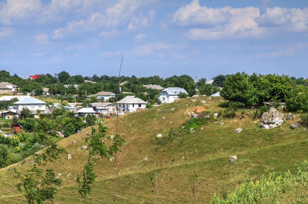 Vedere spre marginea satului Caracuşenii Vechi