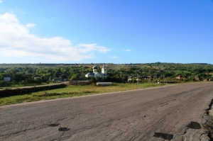 Село Заикань, вид с шоссе