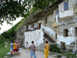 Plan general al mănăstirii în stîncă Ţipova, 2008