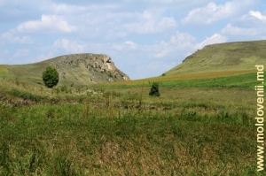 Defileul din valea rîului Lopatnic în apropiere de satul Caracuşenii Vechi