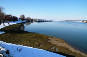 Malul Nistrului şi planul îndepărtat al deltei Răutului