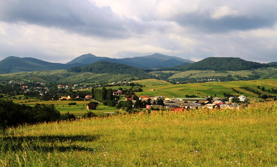 Landscape of Southern Bucovina, Moldova Romanian