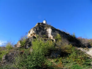 Часовня на вершине скалы, общий план, Монастырь Сахарна, Резина