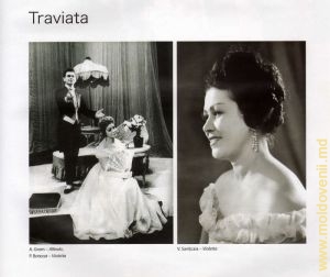 «Травиата»: А. Гром – Альфредо, Р. Ботезат – Виолетта; В. Савицкая – Виолетта
