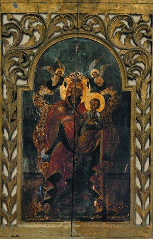 Zugrav Eftaf. Maica Domnului cu Pruncul pe tron, 1810  
