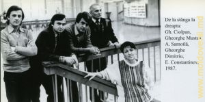 Слева направо: Г. Чолпан, Георгий Мустя, А. Самоилэ, Георгий Димитриу, Е. Константинов, 1987 год
