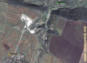 Долина ручья Бырнова на карте Google