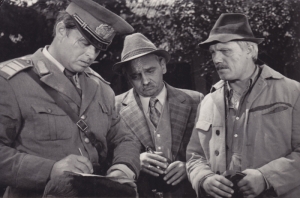 Plutonier Stoianov - Vasile Pascaru, Brumă - Gorelov şi Mînzu - Ciutac în filmul "Bărbaţii însuresc devreme", 1974