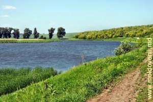 Дорога вдоль Марамоновского водохранилища на реке Куболта, Дрокия