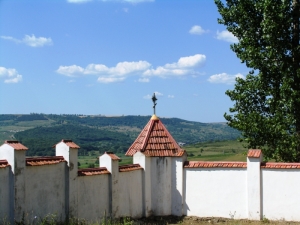 Vedere spre împrejurimi din curtea mănăstirii Frumoasa, Călăraşi
