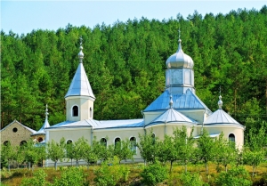 Церковь монастыря Косэуц, средний план