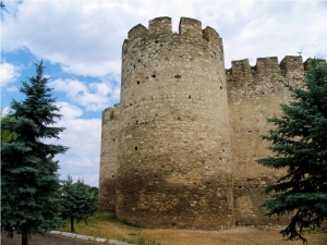 Cetatea de la Soroca, vedere din spate, plan mediu