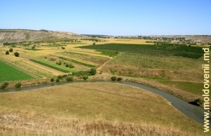 Вид на долину Реута со скального склона в северном направлении