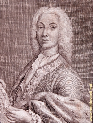 Antioh (1708-1744), fiul lui D.Cantemir
gravură după E. G.Vinogradov, 1761