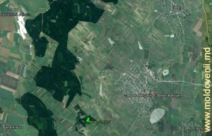 Satul Caracuşenii Vechi şi împrejurimile acestuia pe harta Google