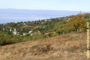 Вид на село Милешть, Ниспорень осенью