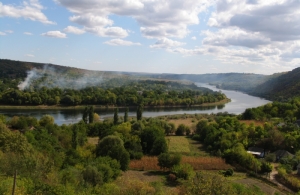 Meandrul Nistrului lîngă satul Naslavcea, Ocniţa