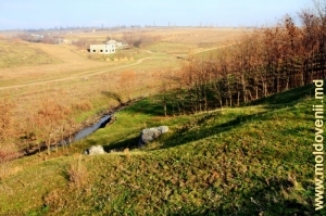 Pantă pitorească, sus de Cuşmirca, în preajma satului Lelina