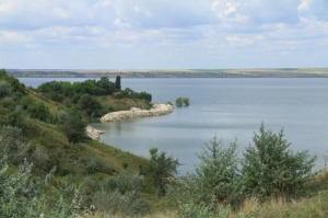 Lacul de acumulare din apropierea pichetului de grăniceri