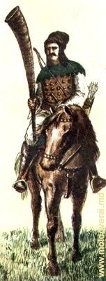 Молдавский солдат верхом