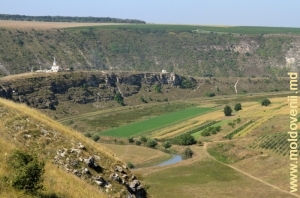 Вид в юго-западном направлении на долину Реута у села Бутучень