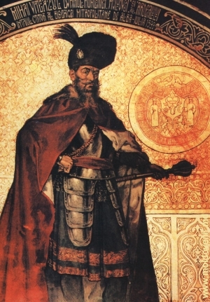 Mihai Viteazul, la începutul secolului 20 pictură murală