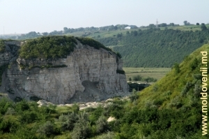 Вид на карьер и долину Икеля в селе Фэурешть