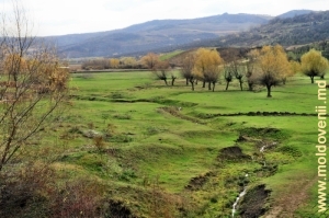 Долина реки Бык у села Темелеуць