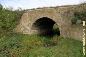 Rîul Ciuhur şi podul peste el în preajma satului Dîngeni, Ocniţa