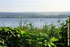 Vedere spre lacul de acumulare de pe malul drept
