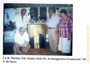 Вместе с Б. Мариан, Г. Оанца, Стелой М. на инаугурации новой иконы св. Серафима Саровского