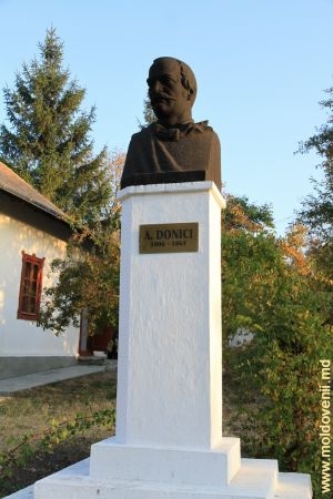 Bustul scriitorului Alexandru Donici